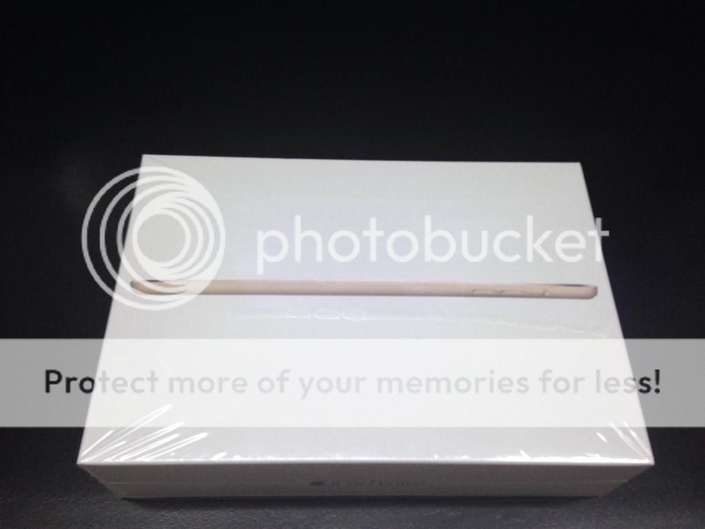 iPad mini 3 Cellular 16gb Gold (vân tay) active hôm qua ( 31/10/2014 ) Full box!