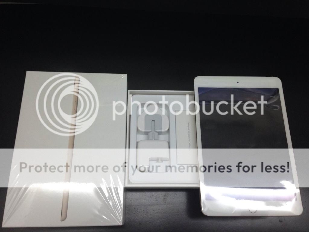 iPad mini 3 Cellular 16gb Gold (vân tay) active hôm qua ( 31/10/2014 ) Full box! - 1