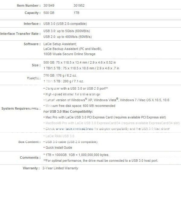 Ổ cứng di động LACIE RIKIKI 500GB USB 3.0 tinh tế và đẳng cấp!!! - 4