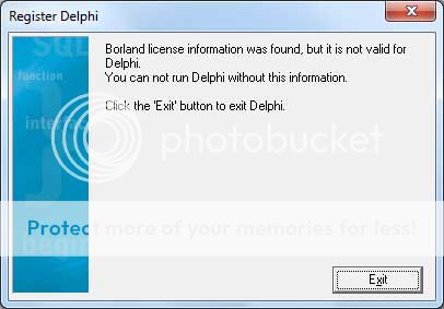 Delphi registration error Delphi registration error