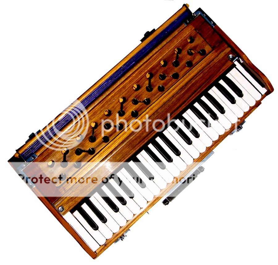 PORTABLE COUPLER HARMONIUM DOUBLE REED 440ATABLA/SITAR